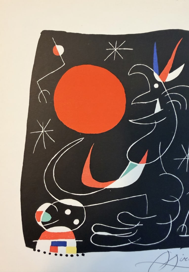 Joan Miro Litho "Jacques Prevert" Portfolio - 3