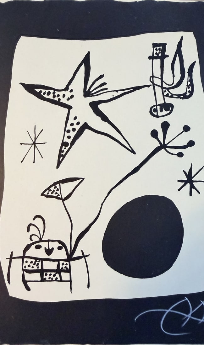 Joan Miro Litho "Jacques Prevert" Portfolio - 3