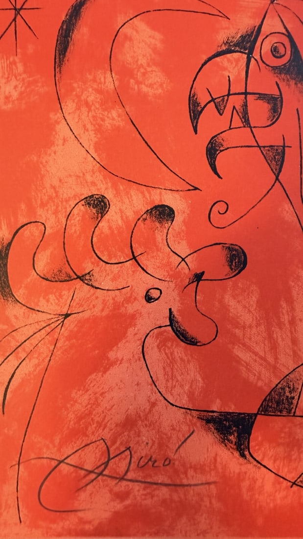 Joan Miro Litho "Jacques Prevert" Portfolio - 2