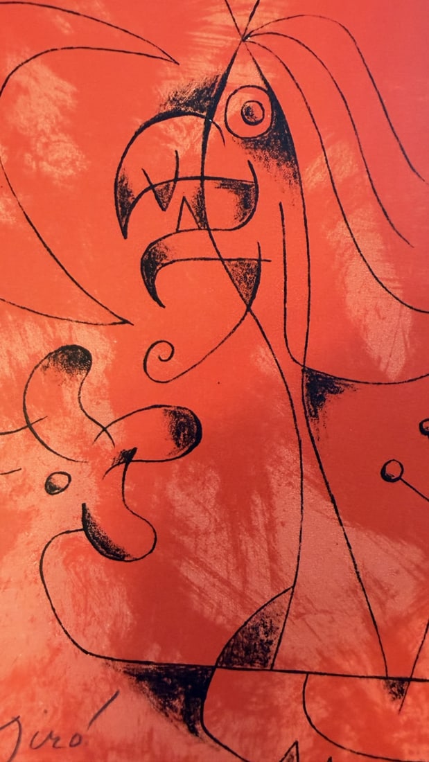 Joan Miro Litho "Jacques Prevert" Portfolio - 3