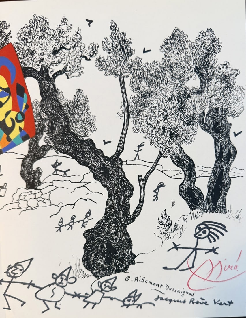 Joan Miro Litho "Jacques Prevert" Portfolio - 4
