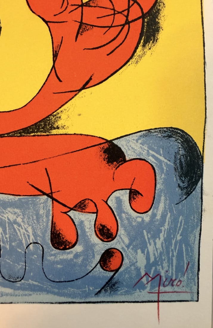 Joan Miro Litho "Jacques Prevert" Portfolio - 5
