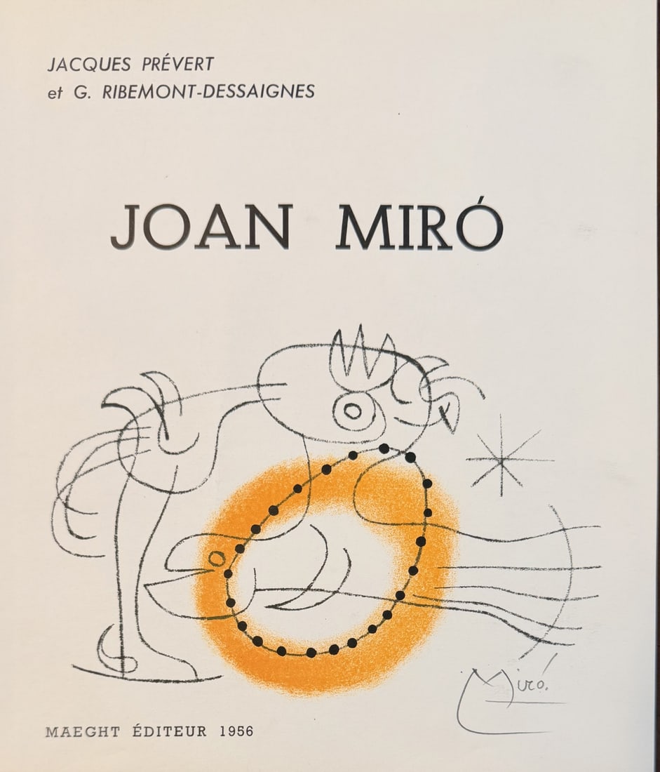 Joan Miro Litho "Jacques Prevert" Portfolio - 2