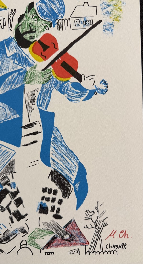3pc Marc Chagall Original Lithographs Signed - 4