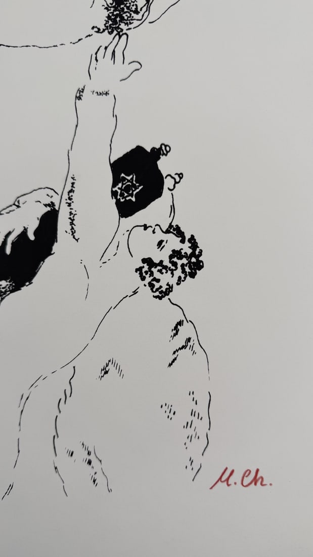 3pc Marc Chagall Original Lithographs Signed - 6