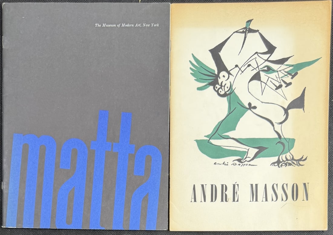 2pc Andre Masson & Matta Books