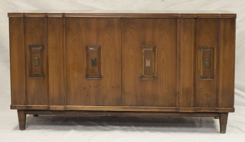 John Widdicomb Credenza by Dale Ford: John Widdicomb Credenza by Dale Ford with Hidden Drawers Measurements: 60 x 20" x 32.5"" Period: Mid Century Modern Artist: Dale Ford for John Widdicomb