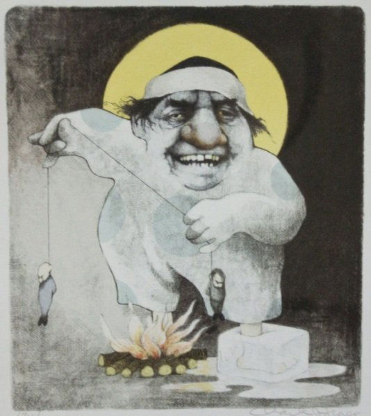 "Puzzle" Signed Charles Bragg 174/300: Puzzle colored lithograph signed Charles Bragg 174/300 Art measures 11.5" x 12.5" Frame measures 19.5" x 21.5" Dimensions: See description Period: 1970's Artist: Charles Bragg