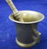 19th C Brass Pharmacy Mortar & Pestle - 2