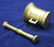 19th C Brass Pharmacy Mortar & Pestle - 6