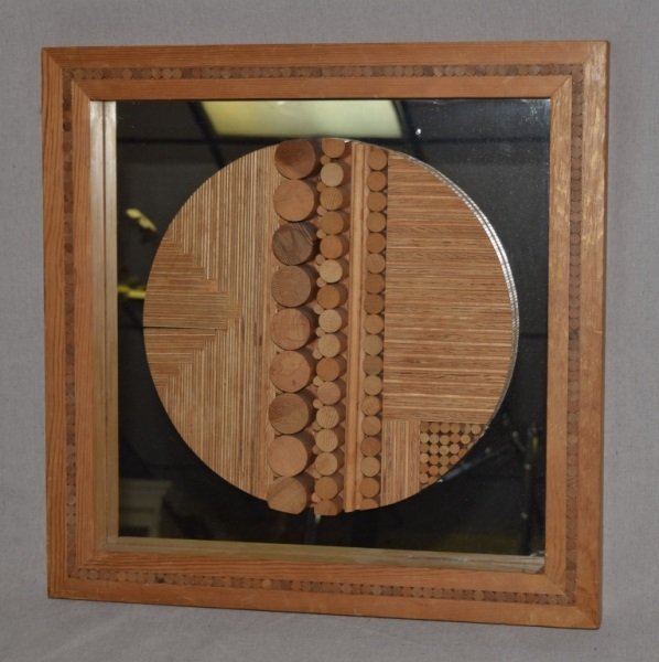 Greg Copeland Wood Sculpture Wall Art Style #798: Greg Copeland Wood Sculpture Wall Art Style #798 22" x 22" 1970's