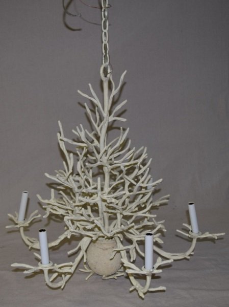 Frost Ice Fixture Dendrite Style 6 Lite: Outdoor light fixture - dendrite style. 32" dia x 29" 1980's