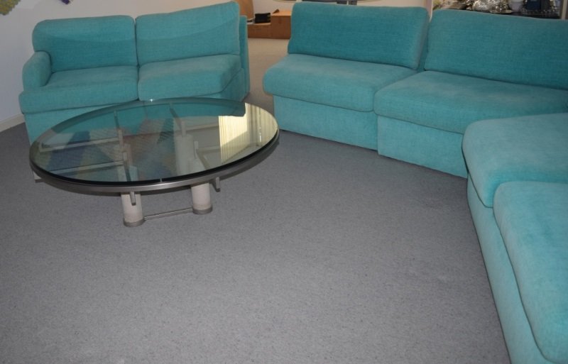 Large Sea Green Sectional Sofa 4 pcs: 4 Piece sectional sofa, pretty beach sea green.