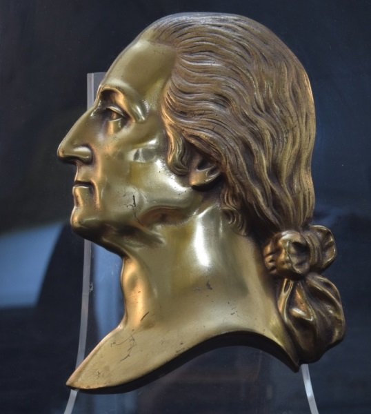 George Washington Lucite Mounted Bronze Silhouette (1 of 6)