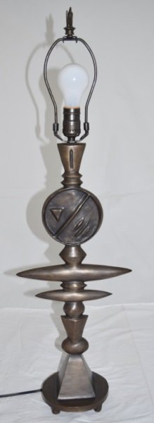 Carotto Designs Heavy Bronze Lamp Mfg Miami FL (1 of 8)