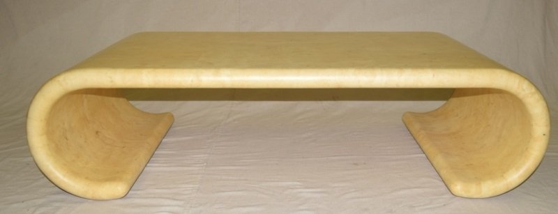 Karl Springer Lacquered Goat Skin Coffee Table (1 of 8)