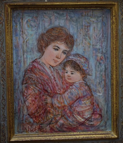 Edna Hibel, Original Oil Painting Mother & Child (1 of 7)