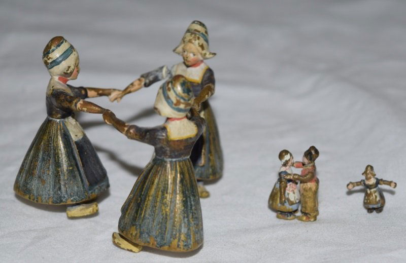 3 Austrian Cold Painted Vienna Bronzes Dutch Girls (1 of 6)