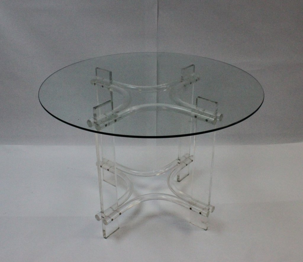 Charles Hollis Jones Lucite Breakfast Table (1 of 4)