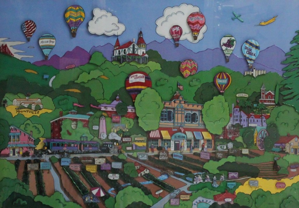 Richard Danskin 1993 3D Lithograph "Napa Valley" (1 of 6)