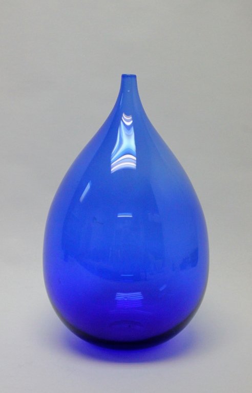 Floris Meydam Leerman Unica Blue Art Glass Vase (1 of 4)