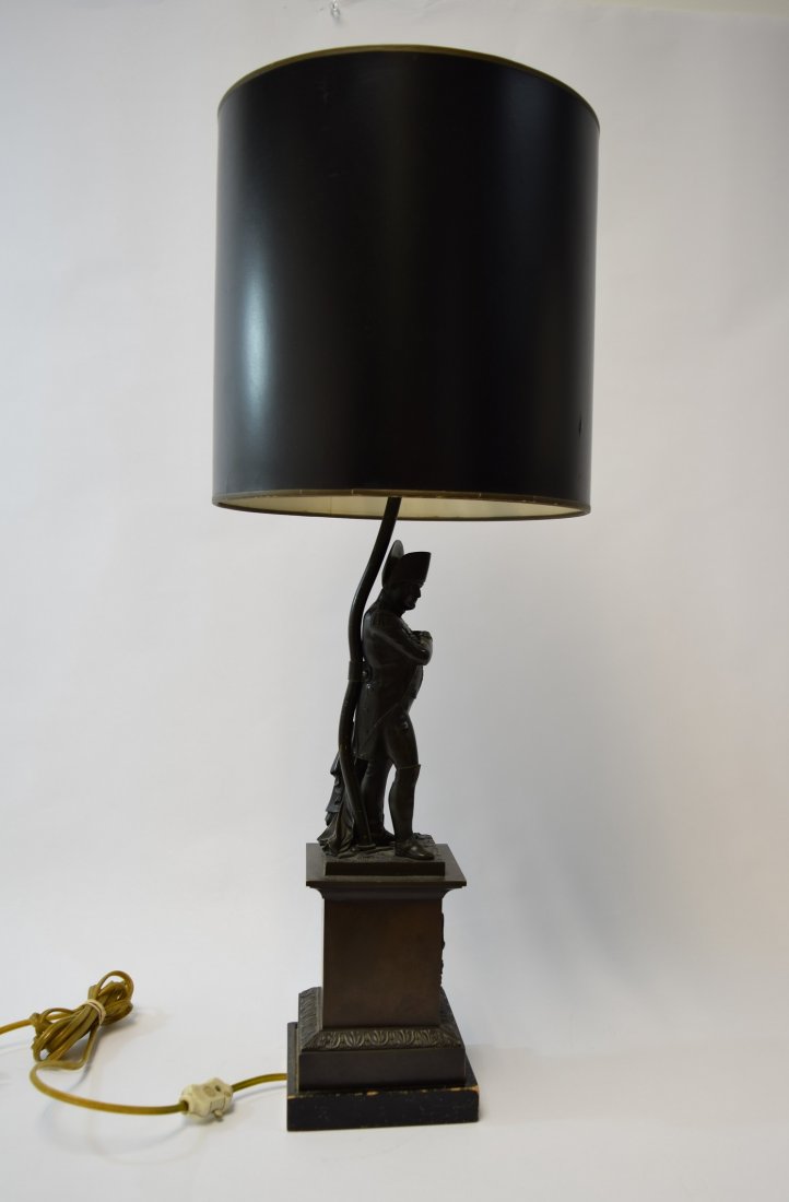 19C French Bronze Sculpture Napoleon Bonaparte Lamp (1 of 2)