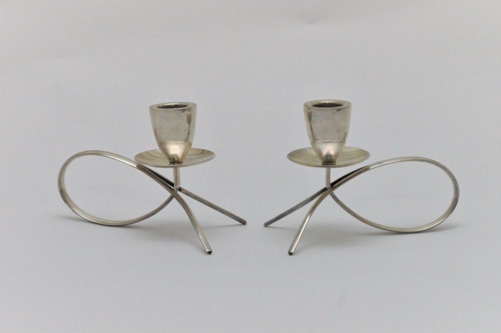 (2) 1950's Gonzalo Moreno Modernist Candle Holders (1 of 5)