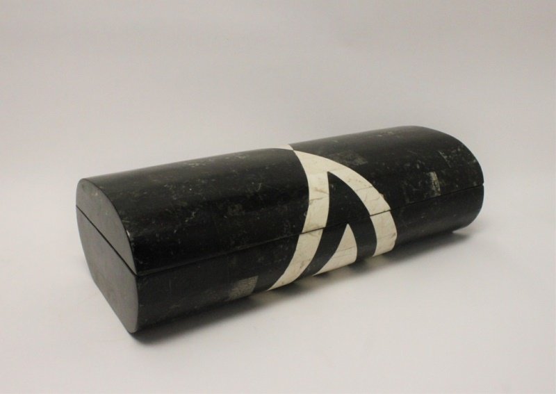 80's Maitland-Smith Tessellated Marble Jewelry Box (1 of 7)