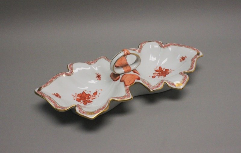 Herend Porcelain Chinese Bouquet n Rust Nut Server (1 of 8)
