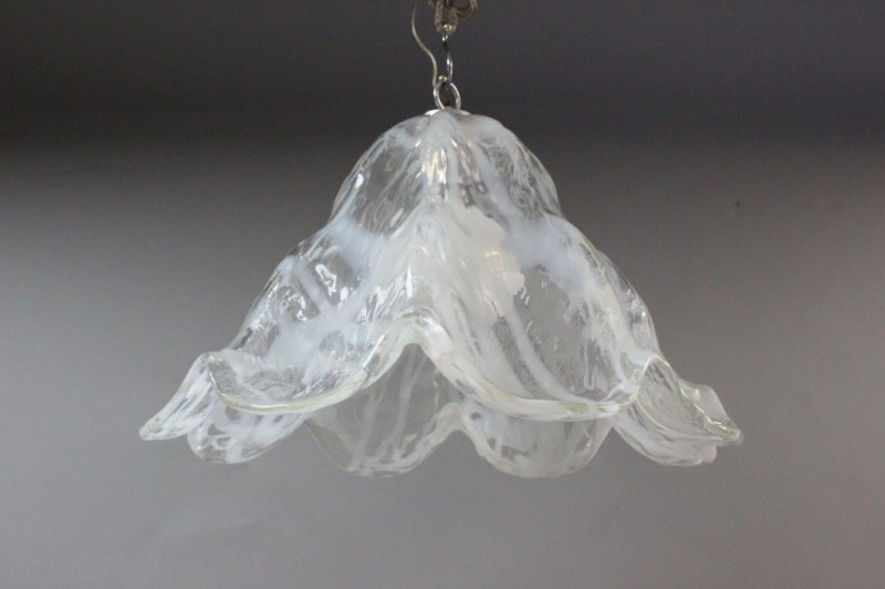 Vintage Murano Daffodil Form Art Glass Chandelier (1 of 8)