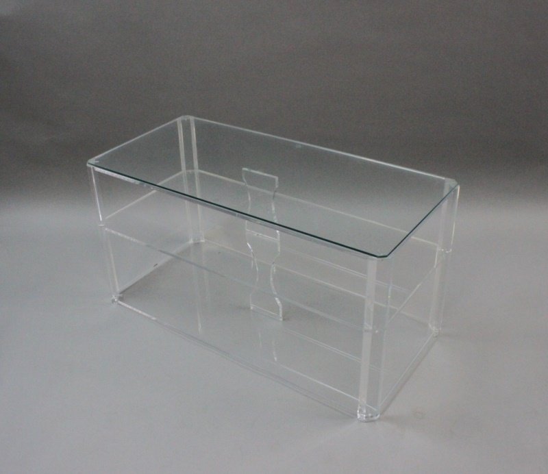 Large Vintage Lucite 2-Tiered Stand / Coffee Table (1 of 10)