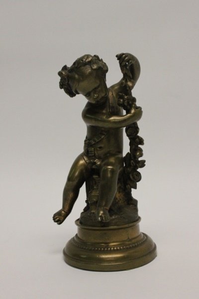 19th / 20th C Austrian Bronze Cherub Sculpture (1 of 6)