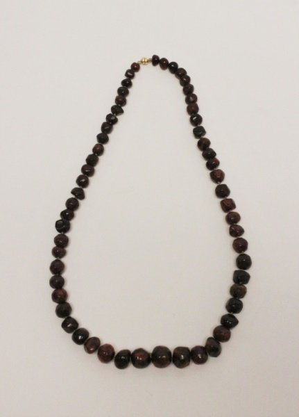 Gdansk Poland Baltic Amber Graduated Bead Necklace (1 of 9)