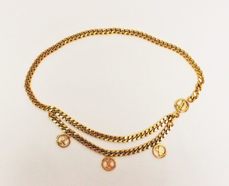 Paloma Picasso Gold Finished Medallion Chain Belt (1 of 6)