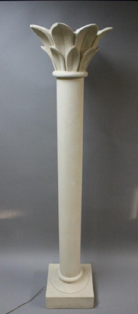 Vintage Plaster Palm Tree Floor Lamp