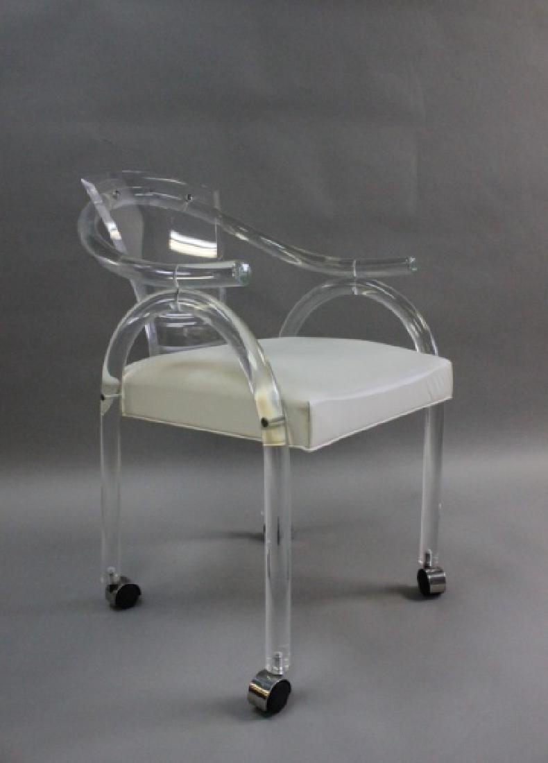 1980's George Hollis Jones Lucite Vanity Chair (1 of 9)