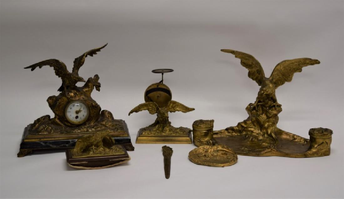 (7) 19 C Marionnet French Empire Bronze Desk Set (1 of 10)