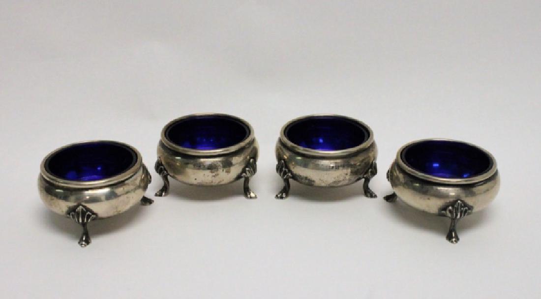 (4) Durham Sterling Silver Salts,Cobalt Blue Glass (1 of 7)