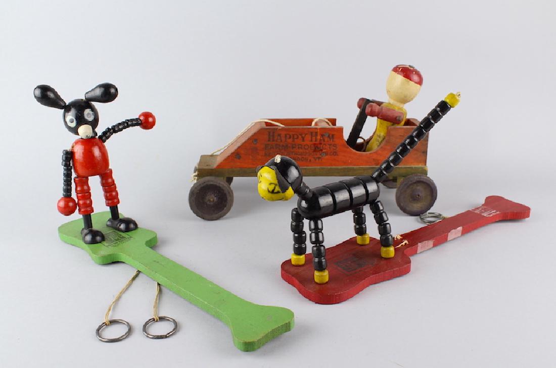 Poosh Up Mickey Mouse, Cat & Happy Ham Racer (1 of 3)