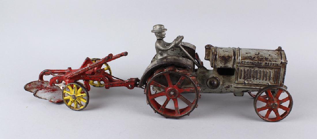 Arcade McCormick Deering Tractor & Deering Plow (1 of 4)
