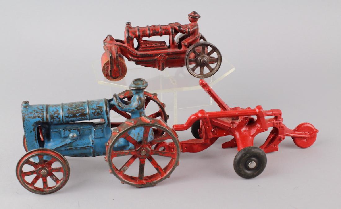 Cast Tractor, Roller & Plow Attachment (1 of 3)