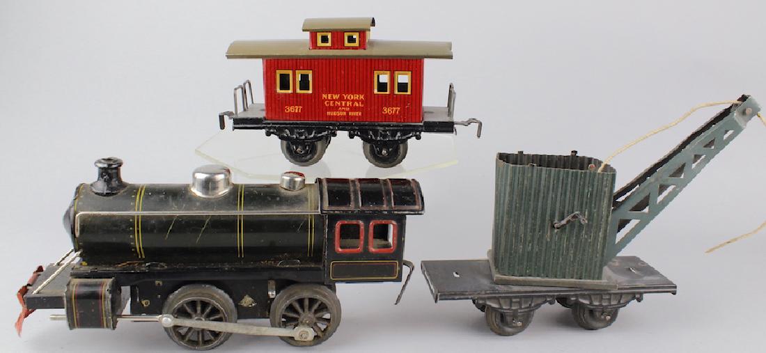 Fandor German Tin Locomotive and Cars (1 of 4)
