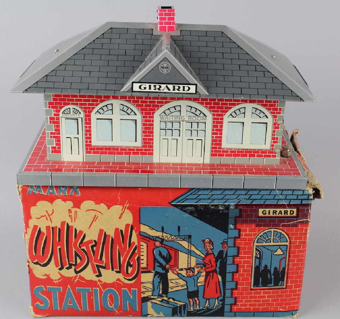 Marx Girard Whistling Train Station in Box (1 of 2)