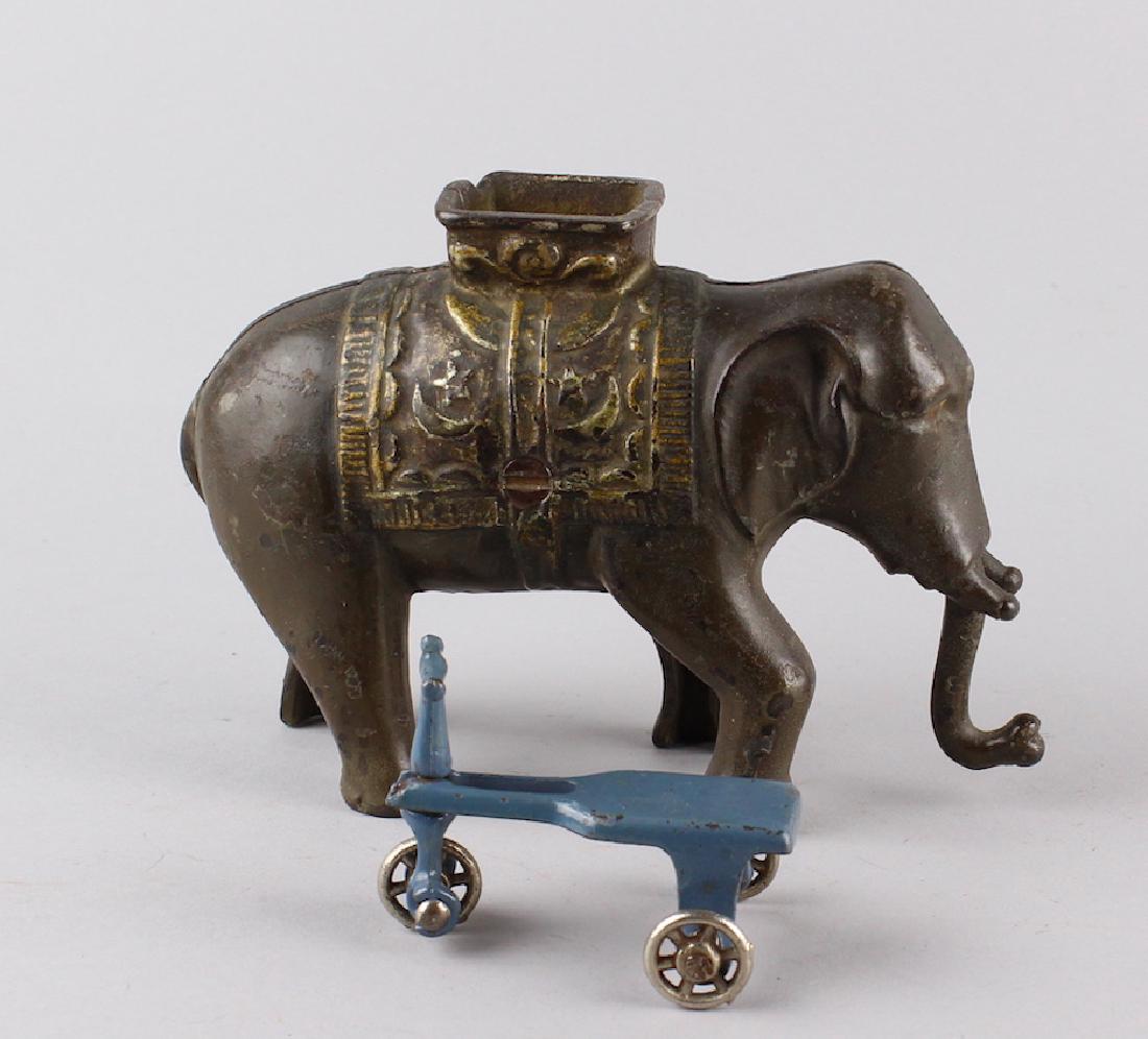 Cast Iron Elephant Bank & Kilgore Scooter (1 of 3)