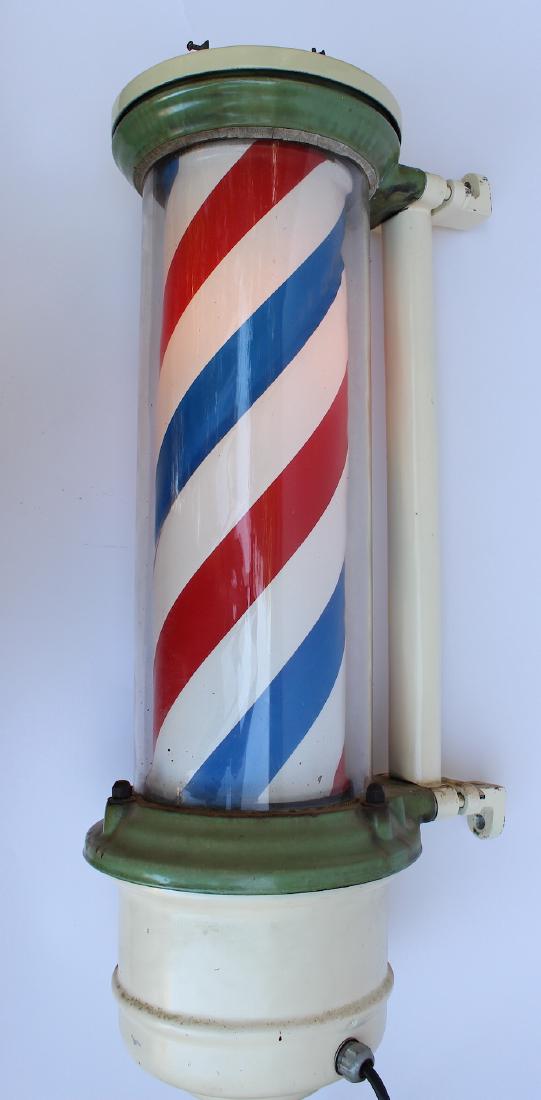 Koken Porcelain & Glass Barber Pole Wall Mount (1 of 3)