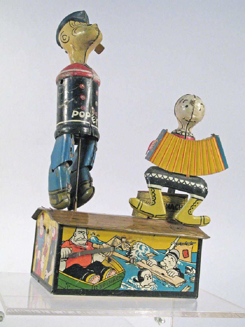 Marx Popeye and Olive Oyl Jigger Toy (1 of 3)