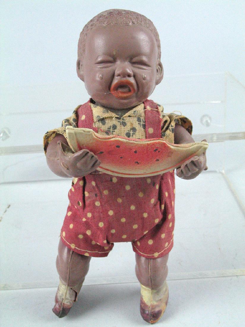 Black Watermelon Eating Celluloid Child (1 of 2)
