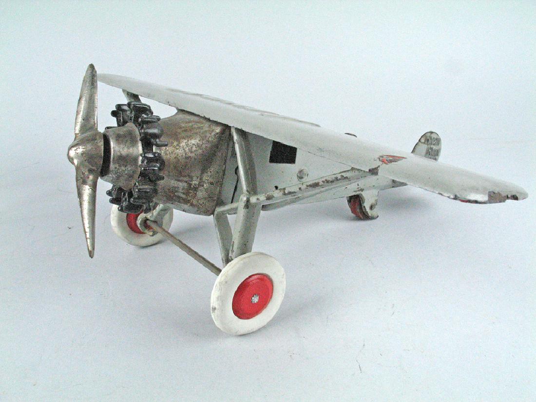 Hubley Lindy Cast Iron Airplane Monoplane 11" (1 of 4)