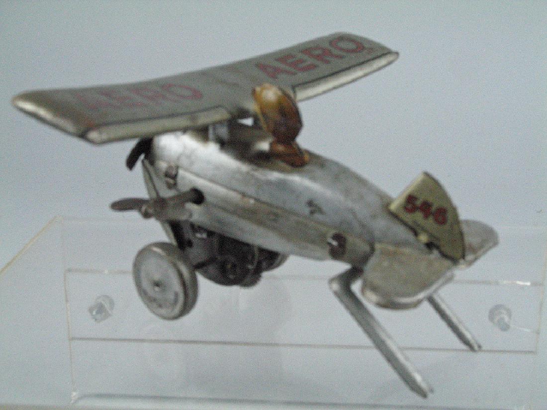 German Tin Litho Aeroplane Windup (1 of 3)