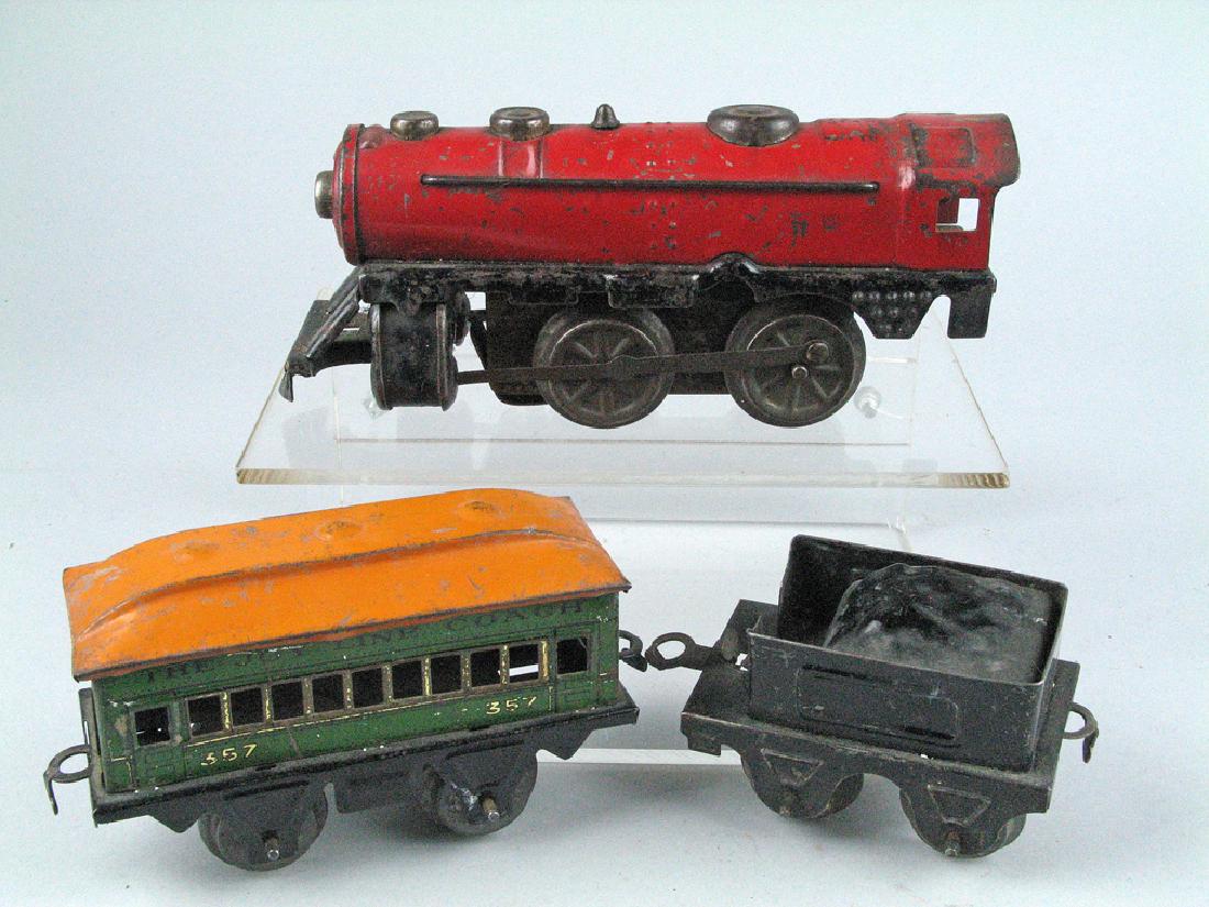 Louis Marx Clockwork Tin Train Set (1 of 2)